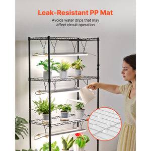 DIY Plant Shelf with Grow Lights