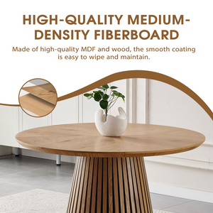 Wooden Dining Table - Modern Round Kitchen Design