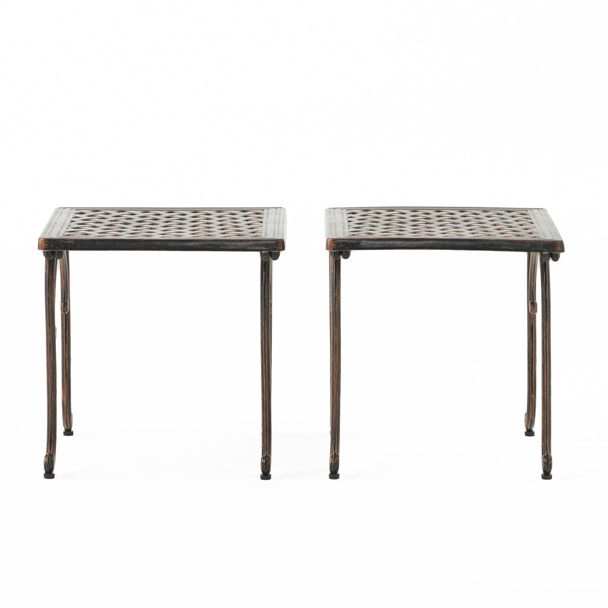 Laughlin cast iron end table (set of 2)