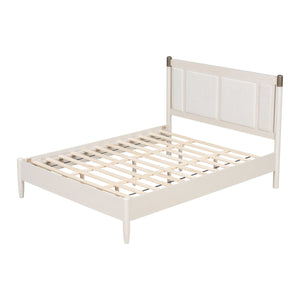 Solid Wood Queen Bed - Heavy Duty Support