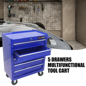Multifunctional Tool Cart With Wheels And Drawers