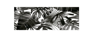 Black Leaves 19.6 in. x 55 in. Anti-Fatigue Kitchen Runner Mat