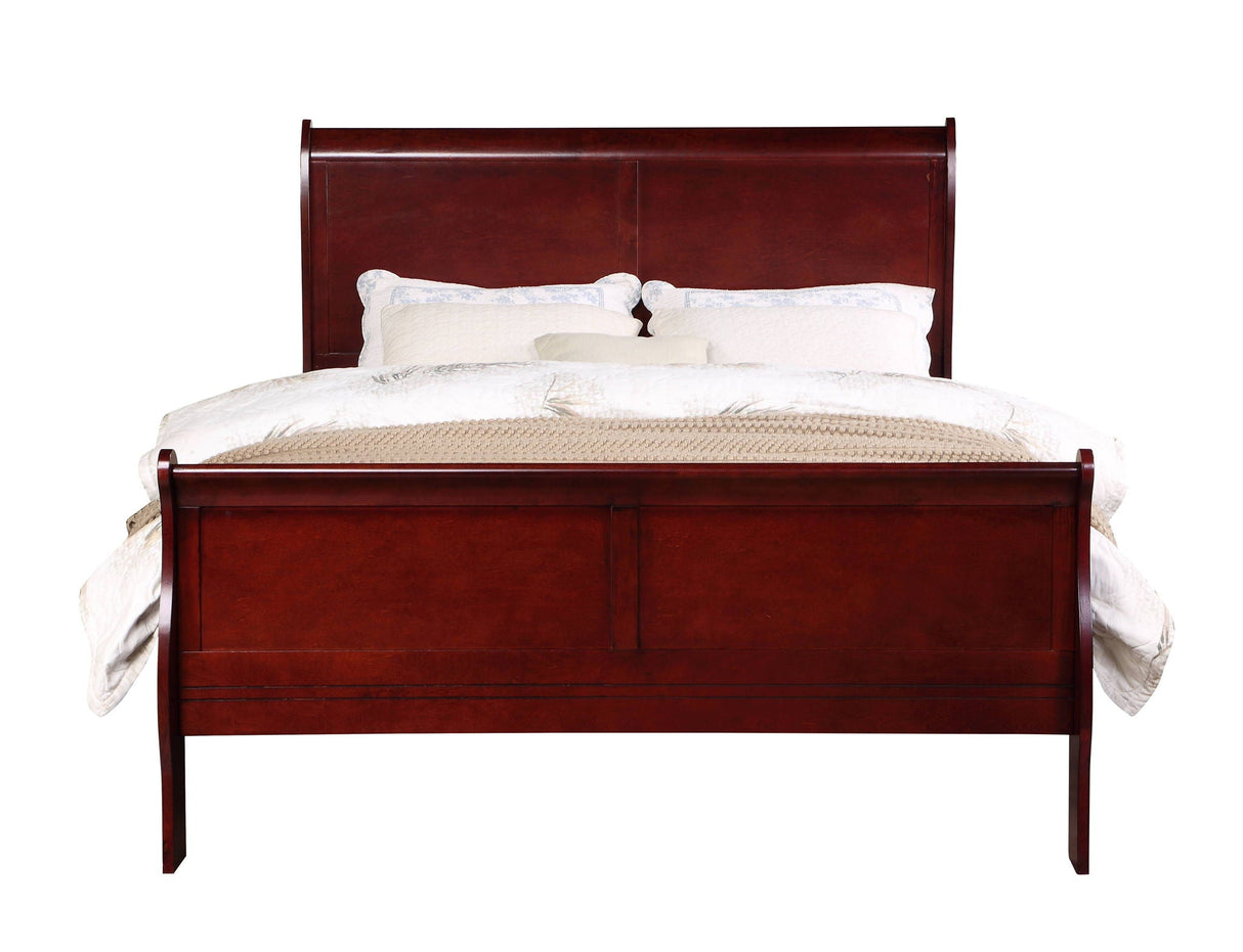 Louis Philippe Sleigh Style Bed