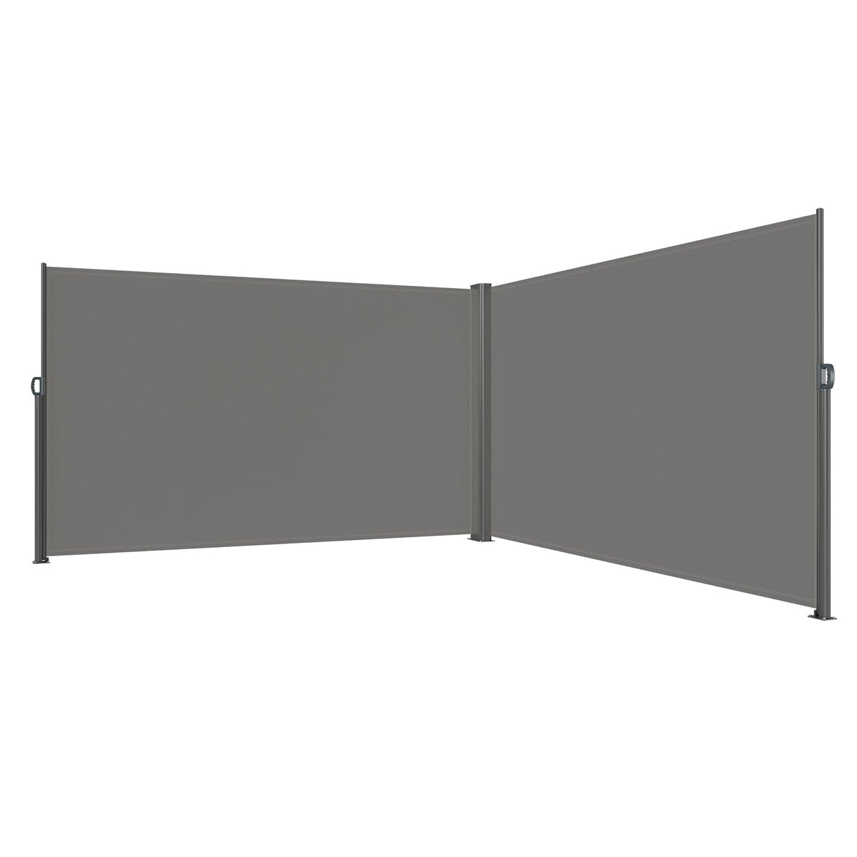 Retractable Side Awning 71" x 236" Full Aluminum Rust-Proof Patio Screen