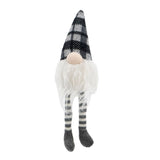 3 Pieces Sitting Gnome, Christmas Table Home Ornaments For Holiday Party Gifts - White / Gray