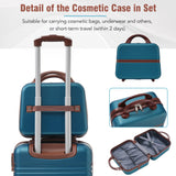 20 in hard side 2 piece lightweight suitcase set with spinner wheels