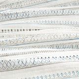 3 Piece Printed Microfiber Seersucker Quilt Set Taupe/Blue Full/Queen