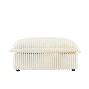 Luxurious Chenille Ottoman