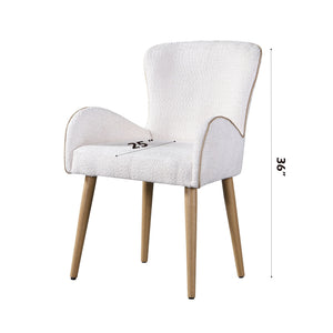 Qwin Boucle Side Chair (Set of 2) - Beige