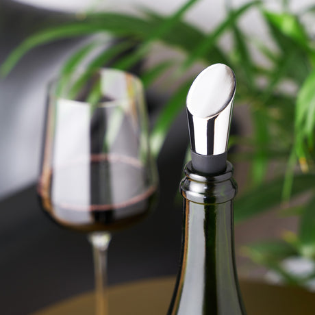 Harrison heavyweight bottle stopper in silver viski®