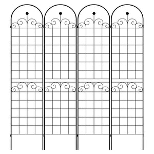 Metal Garden Trellis For Climbing Plants Outdoor Rustproof Plant Support Rose Trellis Netting Trellis