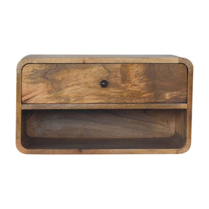 Curve Upper Slot Floating Nightstand