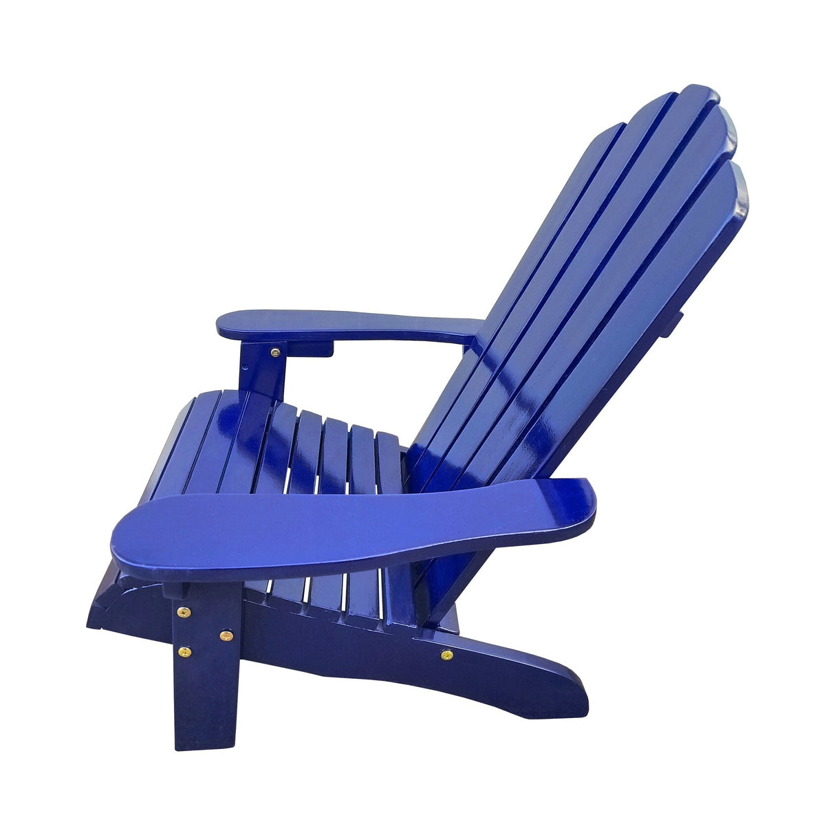 Ehomexpert Classic Wood Children Adirondack Chair Blue Solid Wood Indoor Outdoor