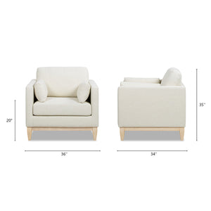 Knox 36" Modern Farmhouse Arm Chair
