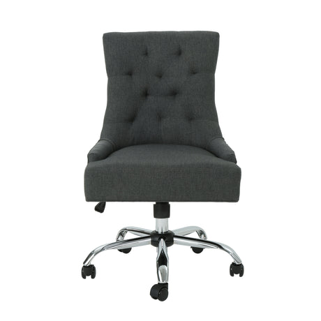 Tufted Swivel Office Chair with Adjustable Comfort