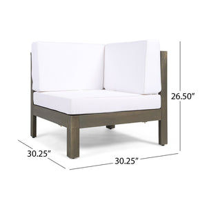 OANA 5-Piece V Shape Sofa Set, White