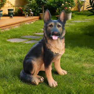 Outdoor Dog Statues German Shepherd Dog Statue for Garden