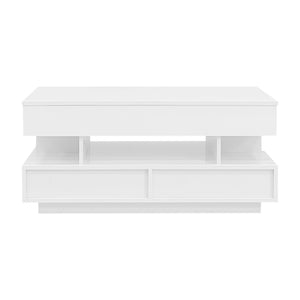 Multi Functional Lift Top Coffee Table With 2 Drawers