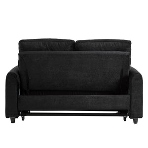 Pull Out Sofa Bed With Adjustable 3 Position Backrest, USB Charging Ports, Side Pockets