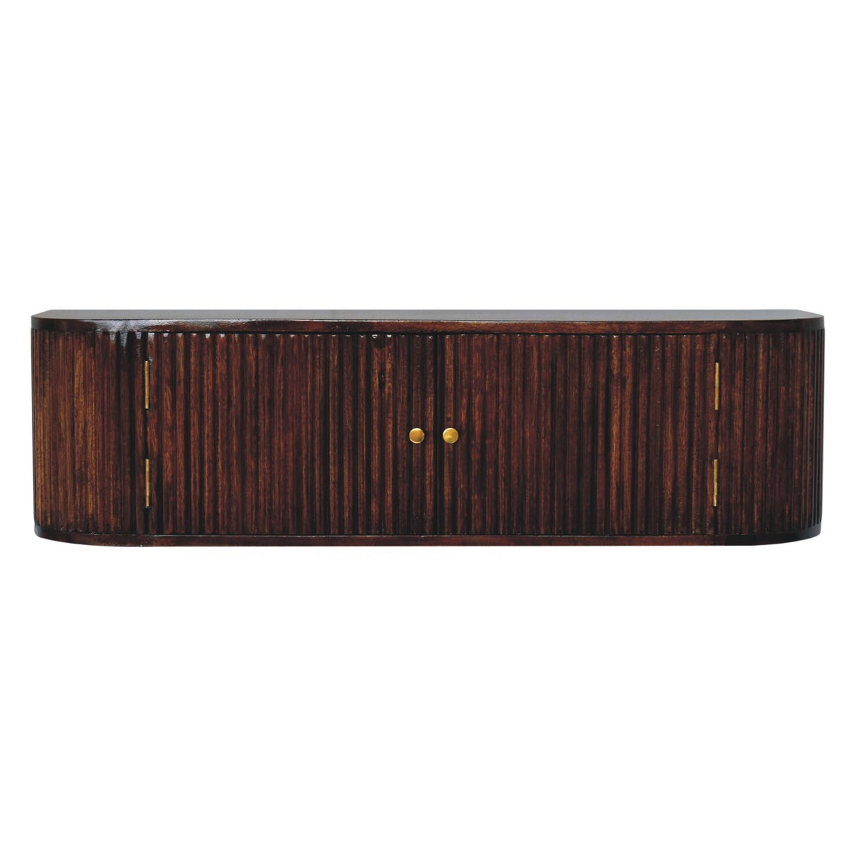 Solid Wood Chunky Chestnut Floating Bedside Table