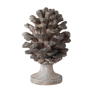 D7x10.5" Table Decor, Pinecone
