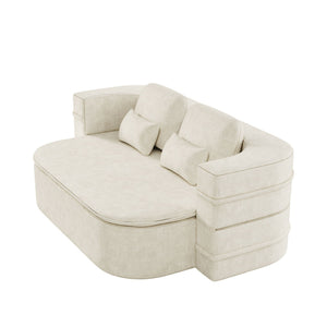 2 In 1 Foldable Sofa Bed With Multi Functional Blanket, Floor Lounge Sofa