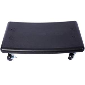 Rolling Detailing Creeper Seat With Wheels, Removable Tool Trays, 300 Lbs Capacity - Green