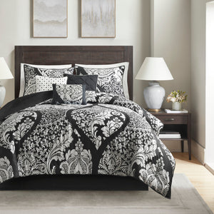 7 Piece Cotton Printed Comforter Set
