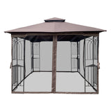 Gazebo tent with double roof & mosquito net