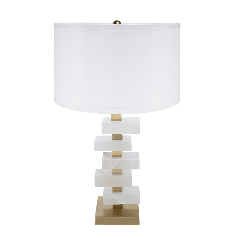 D15x26.7'-White-and-Gold-Alabaster-Slab-Table-Lamp-(Lamp-Shade-Assembly-Required)-Table-Lamps