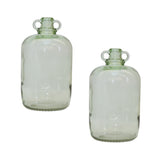 Sage-Green-Glass-Jug-Vase-(Set-of-2)-Vases