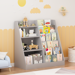 Kids Bookshelf and Toy Storage Organizer