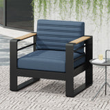 Giovanna - Club Chair Set With Aluminum Frame