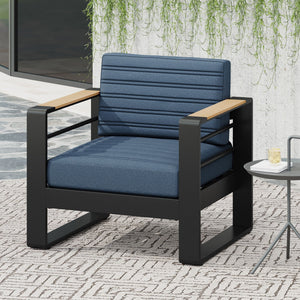 Giovanna Club Chair Set With Aluminum Frame