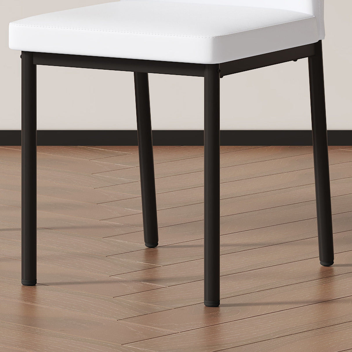 Ergonomic Simple Chair With Metal Leg