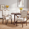 Upholstered Dining Chairs with Armrests