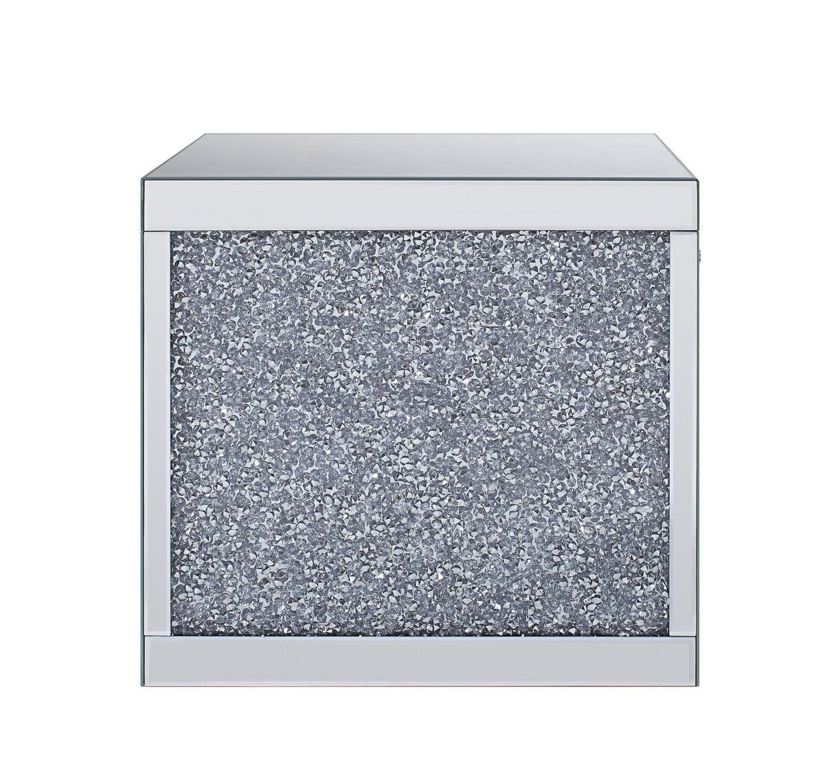 Noralie Mirrored & Faux Diamonds End Table