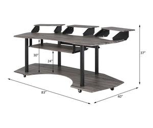 Eleazar Music Recording Studio Desk - Wood