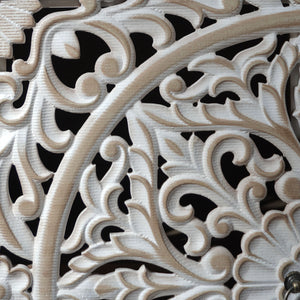 Carved 4 Door Cabinet, Storage Sideboard For Living Room - Multi