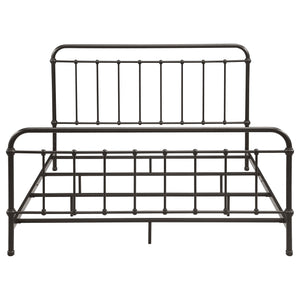 Livingston Metal Eastern King Open Frame Bed Dark Bronze