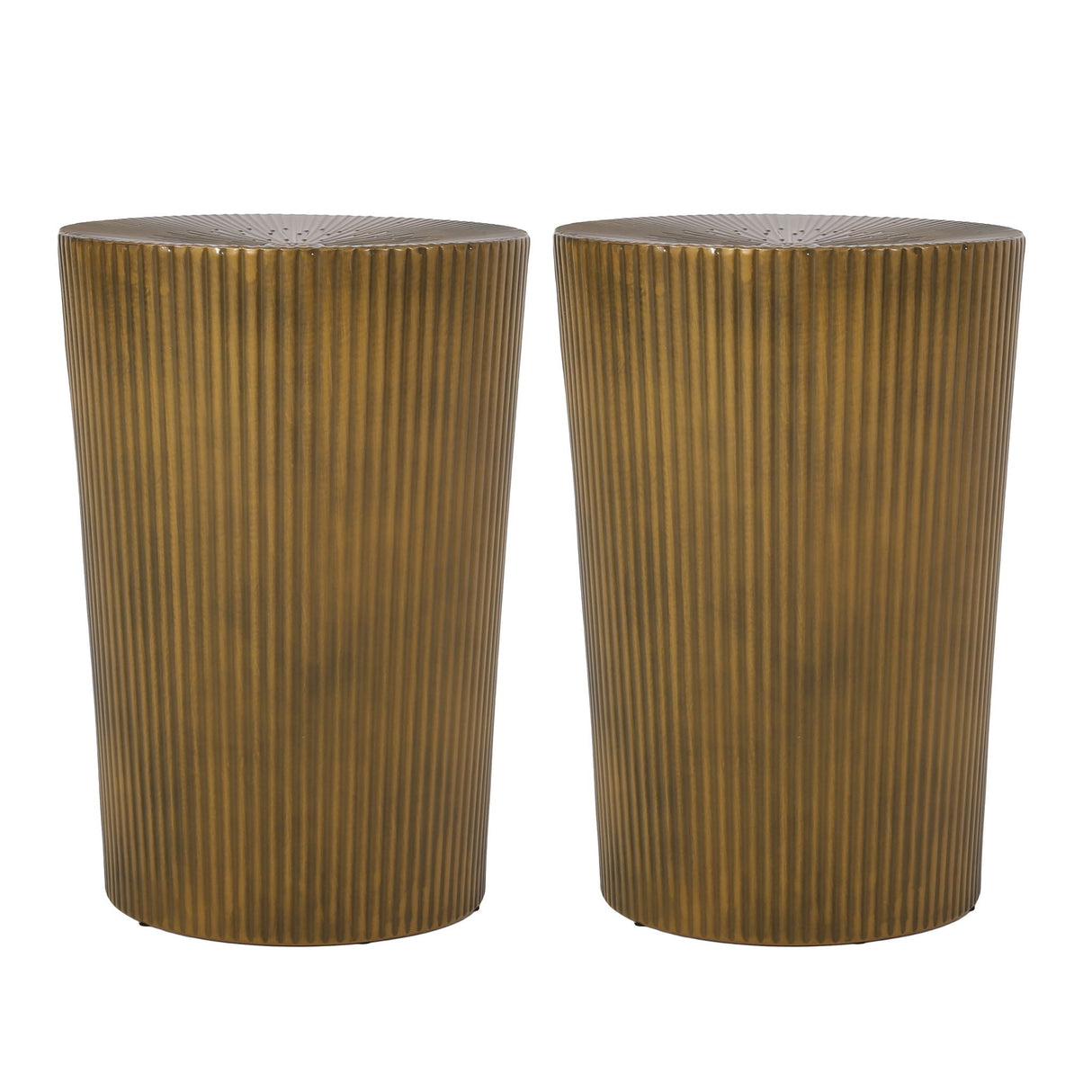 Langseth Iron Sunburst Side Table Set