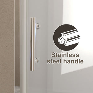 29-28" x 72" Bifold Shower Door, 1/4" (6mm) Tempered Glass