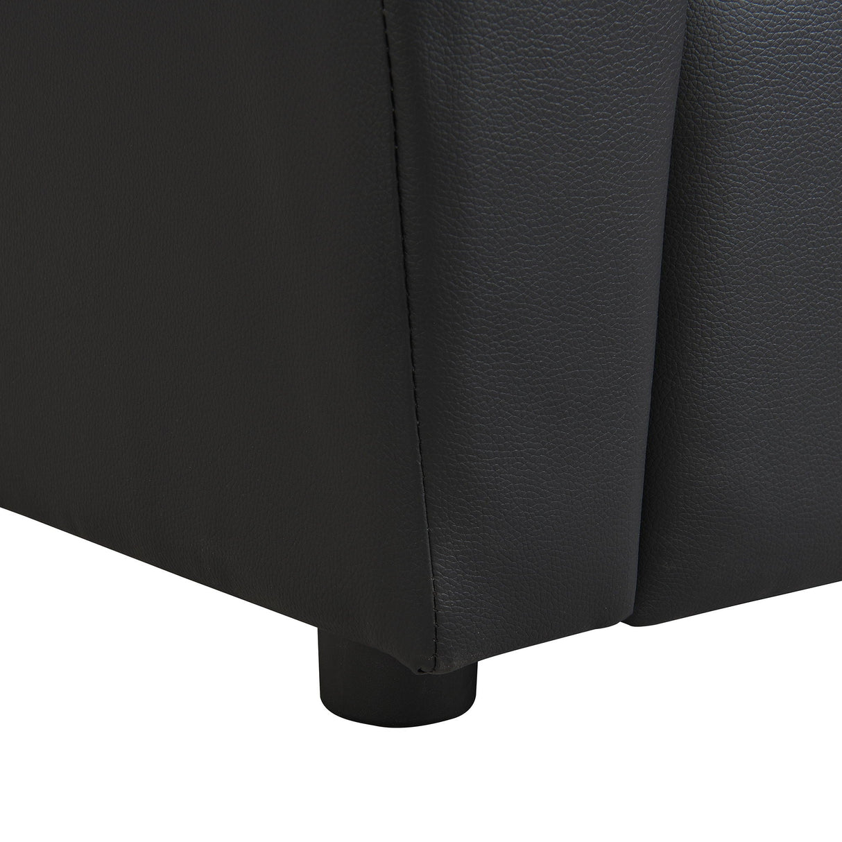 Sally Deluxe Kids Recliner Chair With Cup Holder - Black