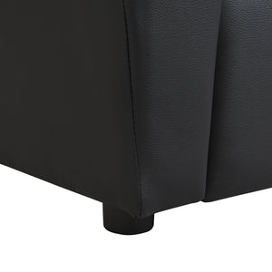 Sally Deluxe Kids Recliner Chair With Cup Holder - Black