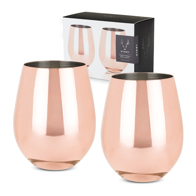 Copper-stemless-wine-glasses-by-viski®-Wine-Glasses