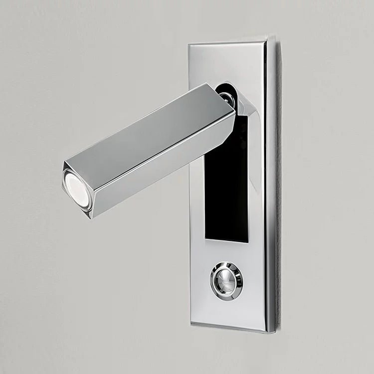 Recessed Folding Bedside Wall Sconce with Warm LED | Flush Reading Light for Bedrooms