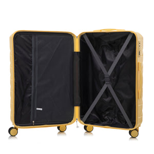 Set 3PCs 20'/24'/28' ABS Spinner Wheel Luggage - Yellow