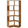 6 Tier Corner Bookshelf, L-Shaped Freestanding Shelf With Anti Drop Panels