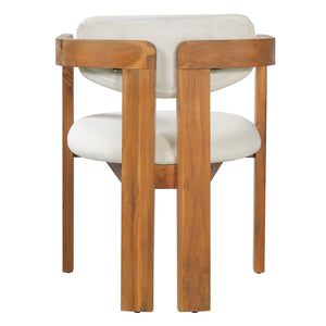 5-Piece Outdoor Acacia Wood Round Dining Set