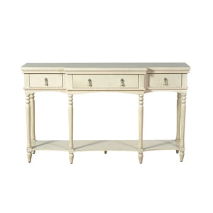 Retro Console Table With 3 Soft Close Drawers